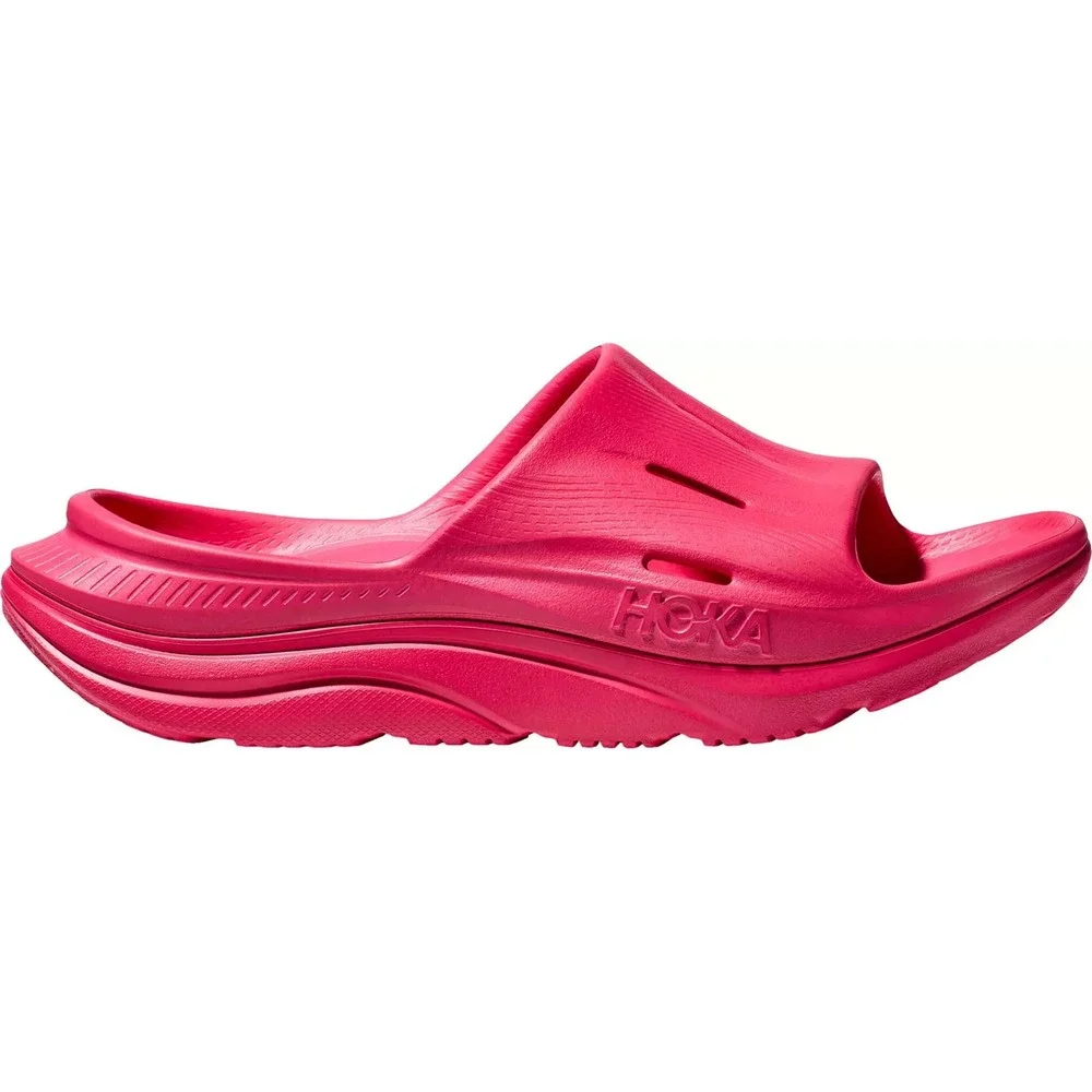 Hoka Ora Recovery Slides 3 Comfort‎ Sandals US M 14 / W 16, Raspberry, NEW